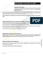 Important Indian Bank Mergers 2017-2019