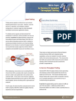 In-Service and Targeted Throughput Testing