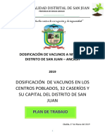 Dosificación de vacunos contra parásitos y fasciola hepática en el distrito de San Juan, Ancash