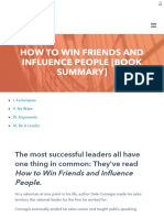 Short Summary of How To Win Friends and Influence People
