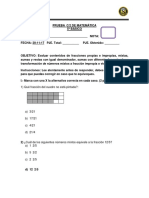 Prueba de Matemática C