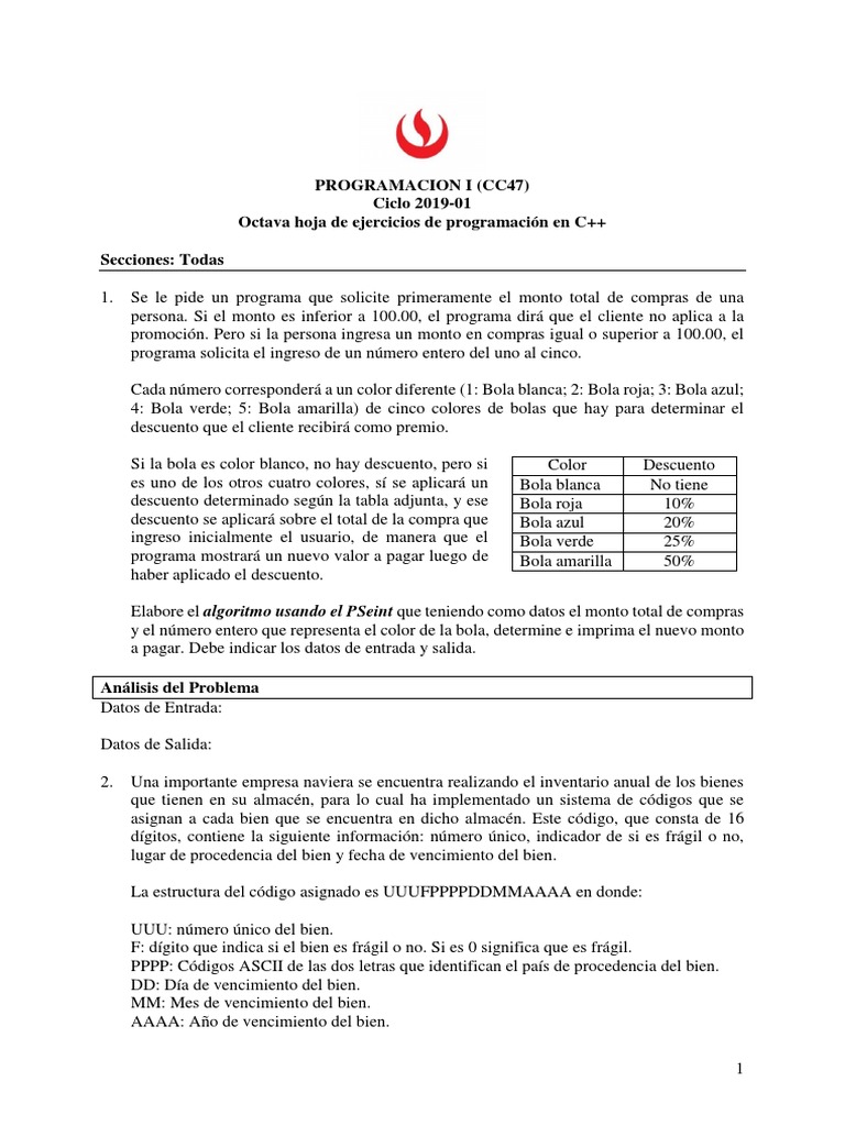 Ejercicios | PDF | Color | Programa de computadora