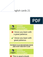 English Cards 21