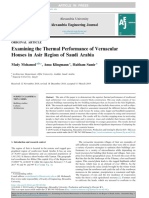 Examining The Thermal Performance of Vernacular Houses in Asir Region of Saudi Arabia