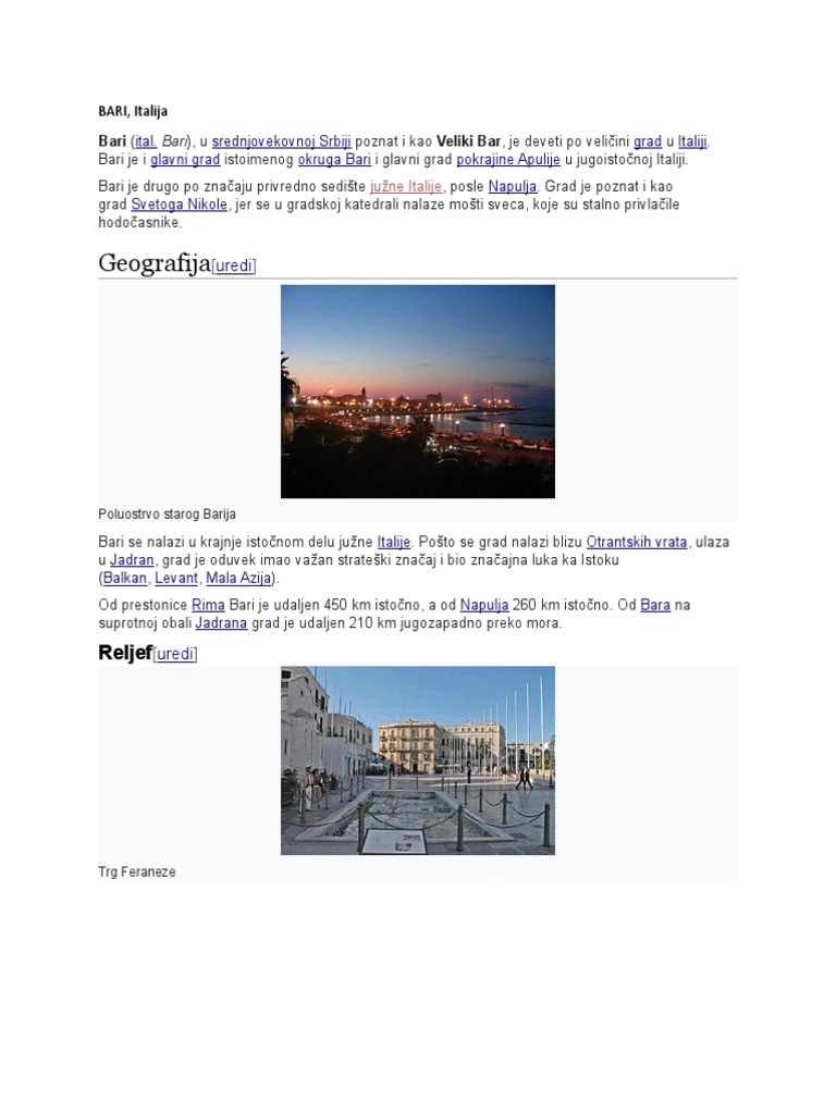 Bari | PDF