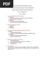 List Out Any Two Merits of AC and DC Transmission.: On Off