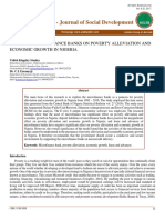 IMPACT OF MICROFINANCE BANKS ON POVERTY ALLEVIATION AND ECONOMIC GROWTH IN NIGERIA