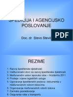 Špedicija I Agencijsko Poslovanje 2. Predavanje