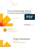 Cisco Techadvantage Webinar: A Closer Look at Opendaylight: June 5, 2013