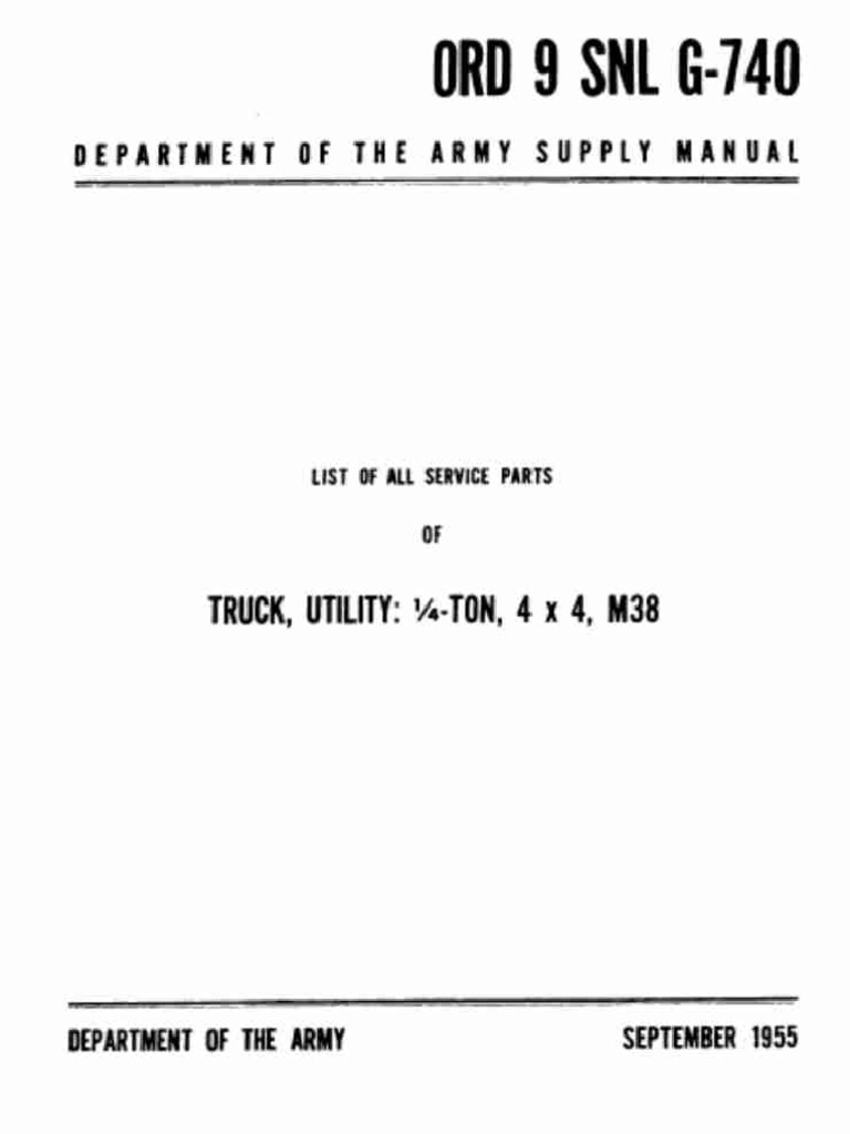 M38 Parts PDF Axle Transportation Engineering