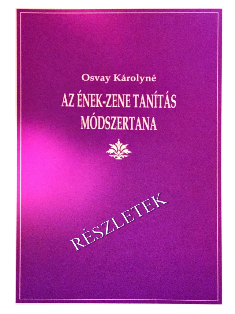 Az Ének-Zene Tanítás Módszertana - Részletek | PDF
