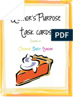 Authors Purpose Task Cards