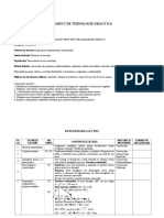 Proiect Didactic Clasa A 9a