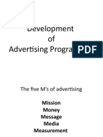 Development of Advertising Programmes