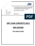 Dry Lean Concrete (DLC) Mix Design: With Ambuja Cement