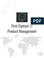 First Contact Product Management