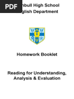 RUAE Homework Booklet