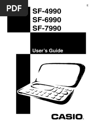 Casio Sf7990 Gebruikershandleiding Pdf Computer Data Storage Computer Keyboard