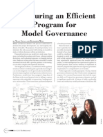 Structuring An Efficient Program For Model Governance PDF