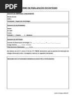 Termo de Realização de Estágio - Modelo
