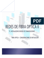 Presentacion Fibra Optica Consideraciones de Instalación