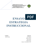 Ensayo de Planificación y Estrategias de La Instrucción