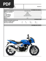 Formato de Inspección de Motocicletas | PDF
