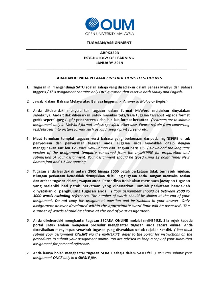 Abpk3203 Psychology Of Learning Pdf Neuropsychology Theory