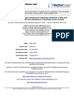 Genes Under Faty Acid Sensory Meat Beef