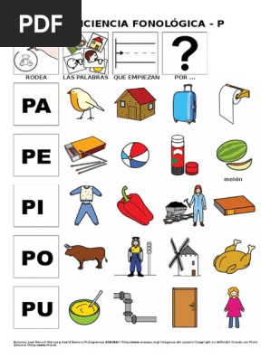 15 Conciencia Fonologica Pa Pe Pi Po Pu