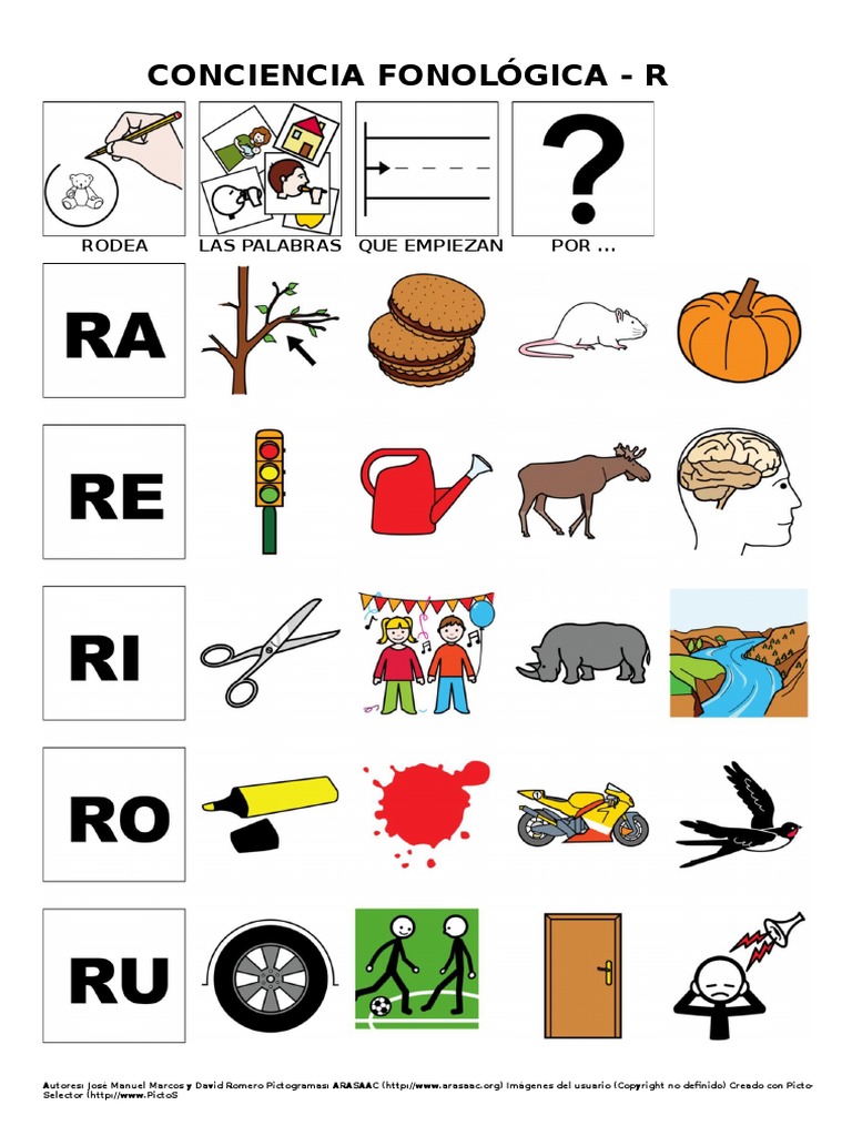 16 Conciencia Fonologica Ra Re Ri Ro Ru Pdf