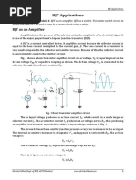 Basic Electronics (18ELN14/18ELN24) - BJT Applications (Module 4)