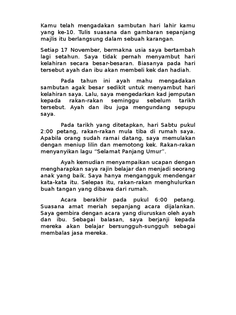 Sambutan Hari Lahir