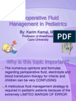 Perioperative Fluid Management in Pediatrics: By: Karim Kamal, MD