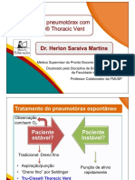 Drenagem Do Pneumotórax Com o Tru-Close