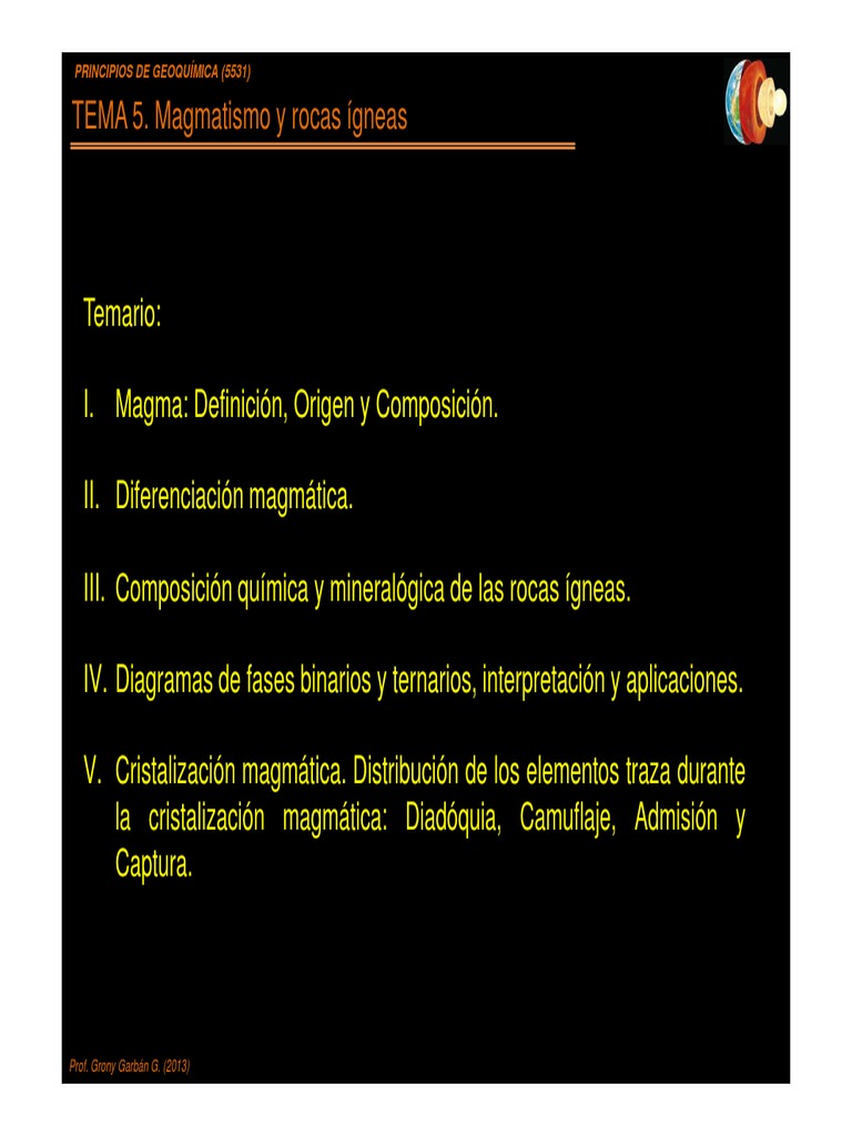 Magmatismo y rocas ígneas: fundamentos | PDF | Magma | Roca ígnea