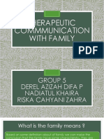 Therapeutic Communication On Family
