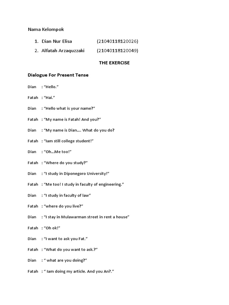 Student Dialogue Practice | PDF | Language Arts & Discipline