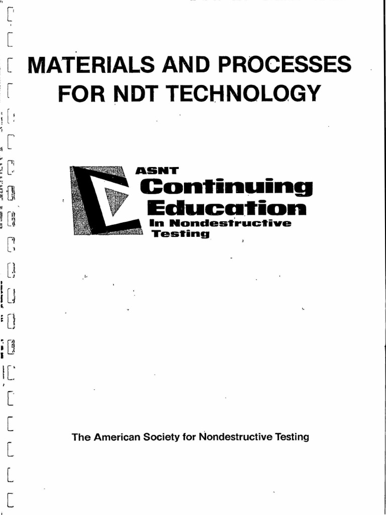 Materials and Processes For NDT Tech PDF PDF Casting (Metalworking