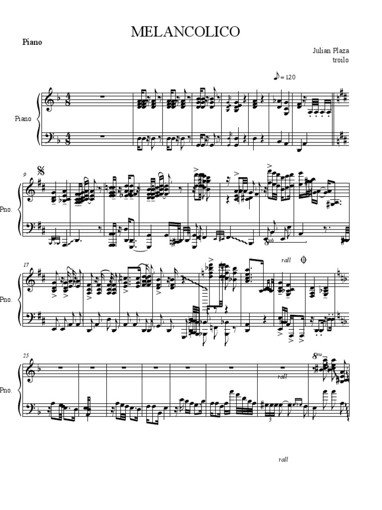 Melancolico Piano | PDF, image size:768x1024