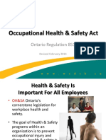 Occupatiional H and S Act Presentation-Rev Feb 2014