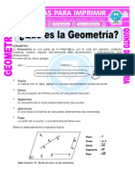 Qué Es La Geometría para Quinto de Primaria