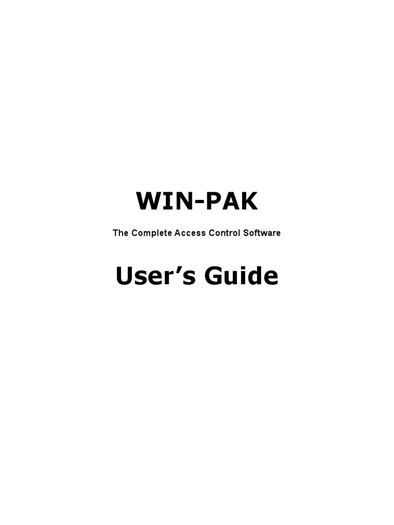WIN PAK - 4.6 User Guide PDF | PDF | License | Source Code