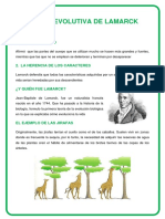 Teoría Evolutiva de Lamarck