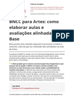 BNCC para Artes Como Elaborar Aulas e Avaliacoes Alinhadas A Basepdf