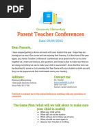 Parent Teacher Conferences