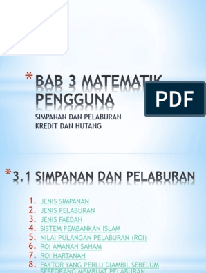 Bab 3 Matematik Pengguna Pdf