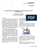 Self-Replenishing, Self-Repairing Solid Lubrication: Modelling and Experimentation