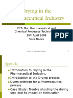 Drying in The Pharmaceutical Industry