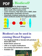 What Is Biodiesel?: Esters Produced Usually From Triglyceride Esters